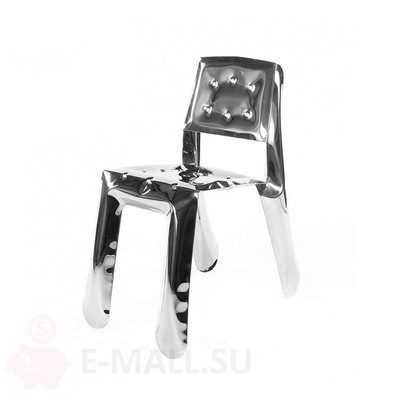 Стул из полированной нержавеющей стали в стиле Chippensteel Chair in Polished Stainless Steel by Zieta, полированная сталь