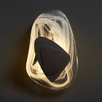 Настенный светильник в стиле Sunwave, черный камень