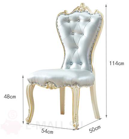 8518.970 Обеденный стул из дерева в классическом стиле, обивка шенилл   Стулья Обеденный стул из дерева в классическом стиле, обивка шенилл
