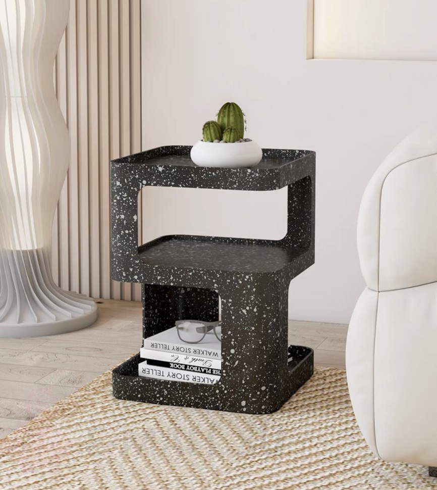 Кофейный столик Cube, Черный под камень