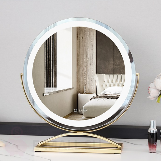 Умное сенсорное зеркало для макияжа с подсветкой, 30 см белый цвет