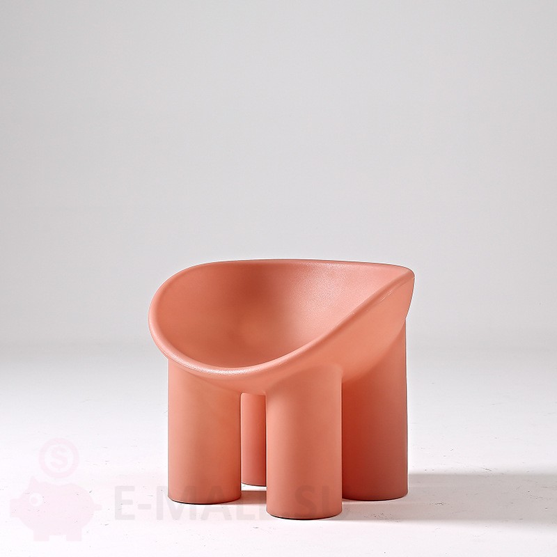 Кресло маленькое для ребенка Roly Poly Polyethylene Armchair, розовый