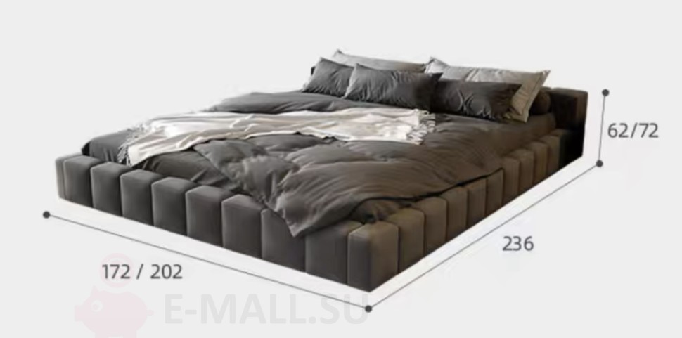 Интерьерная дизайнерская кровать Morrow, Кровать/ спальное место 150см