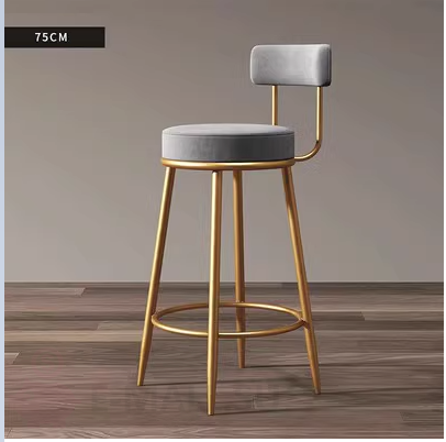 Мягкий барный стул SwivelSip, Серый / 75 см
