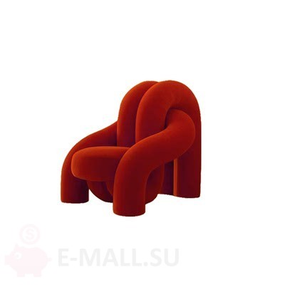 Стул интерьерный Tangled Chair, красный