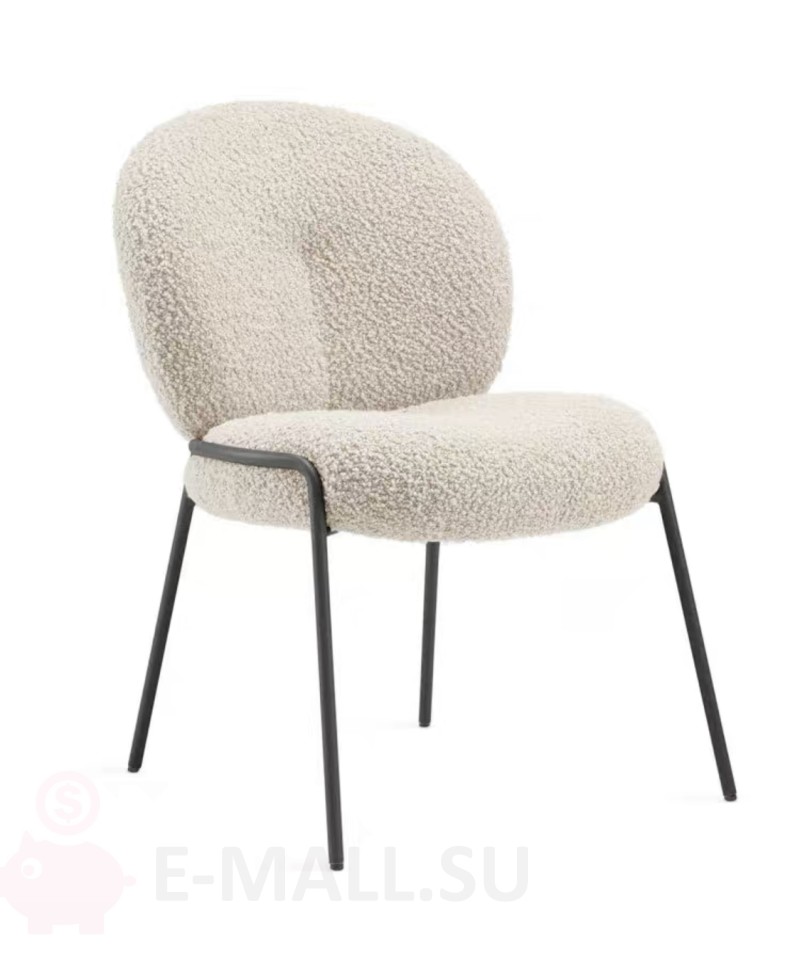 31101.970 Мягкий стул Plush Chair в интернет-магазине E-MALL.SU 8 800 775 8355   Дизайнерские стулья Мягкий стул Plush Chair, Стул молочный с чёрными ножками