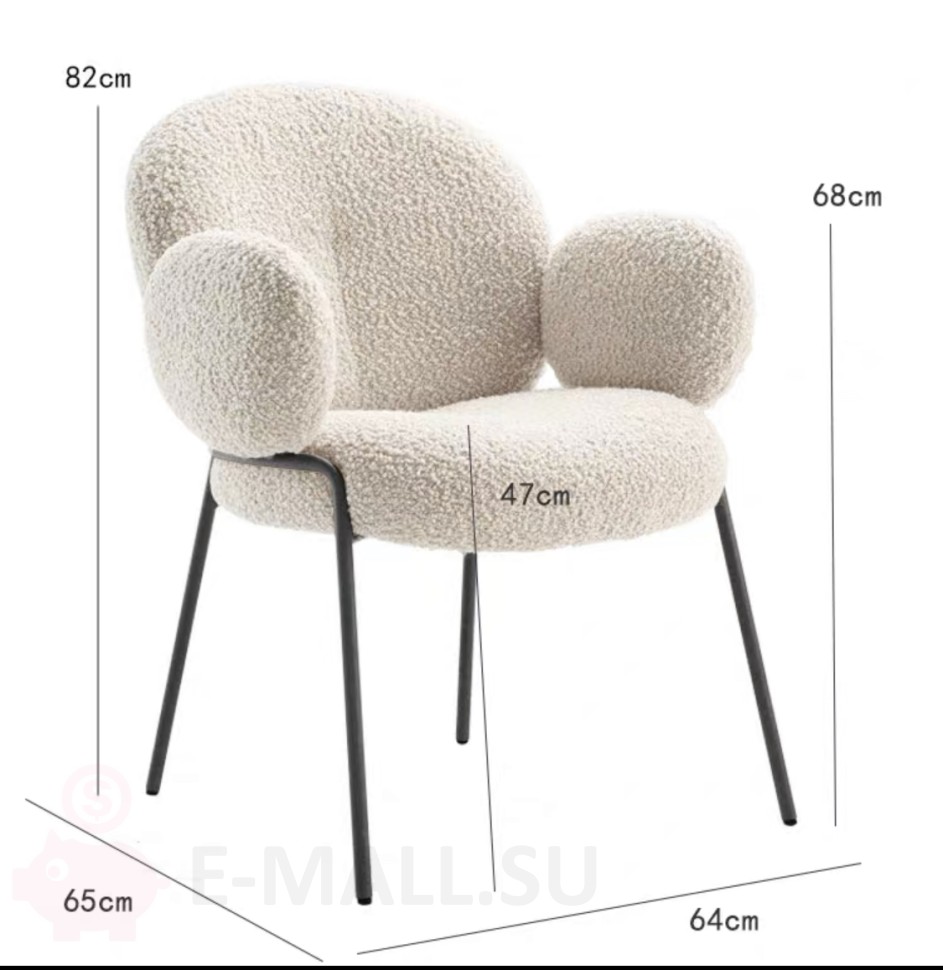 31102.970 Мягкий стул Plush Chair в интернет-магазине E-MALL.SU 8 800 775 8355   Дизайнерские стулья Мягкий стул Plush Chair