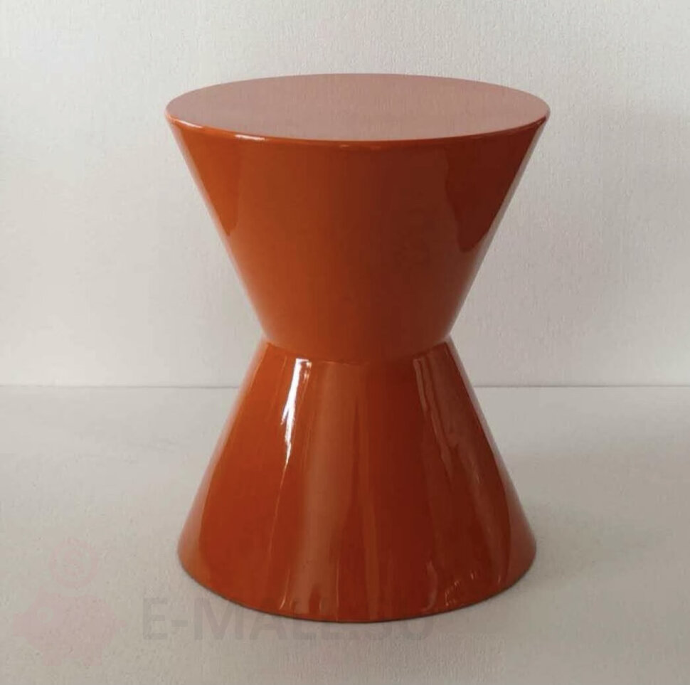 Кофейный столик в стиле Cesar Minotti, оранжевый