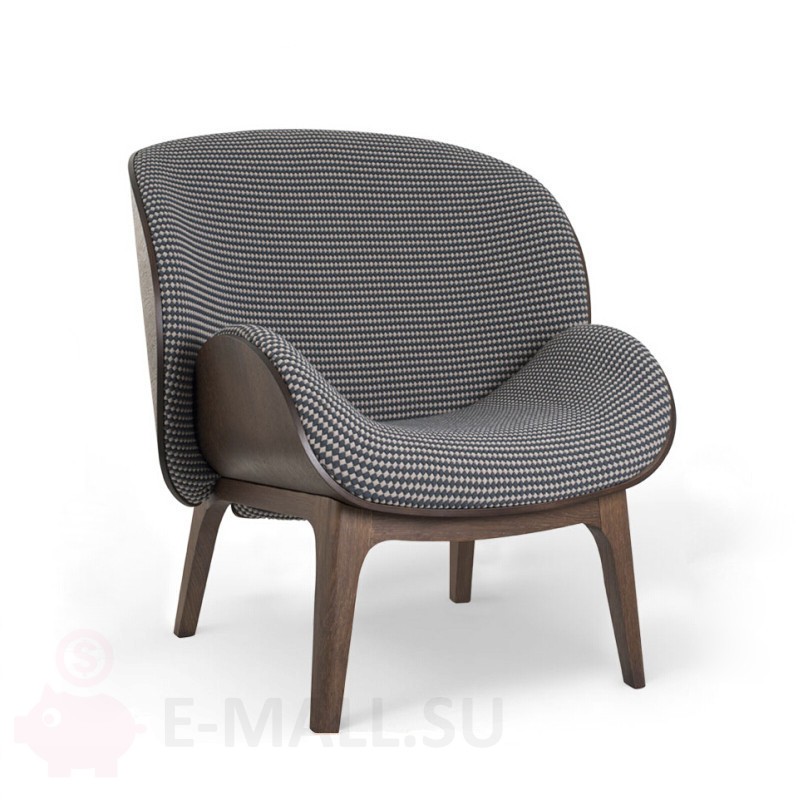 Кресло в стиле Kalin by Jean Marc Gady, серый