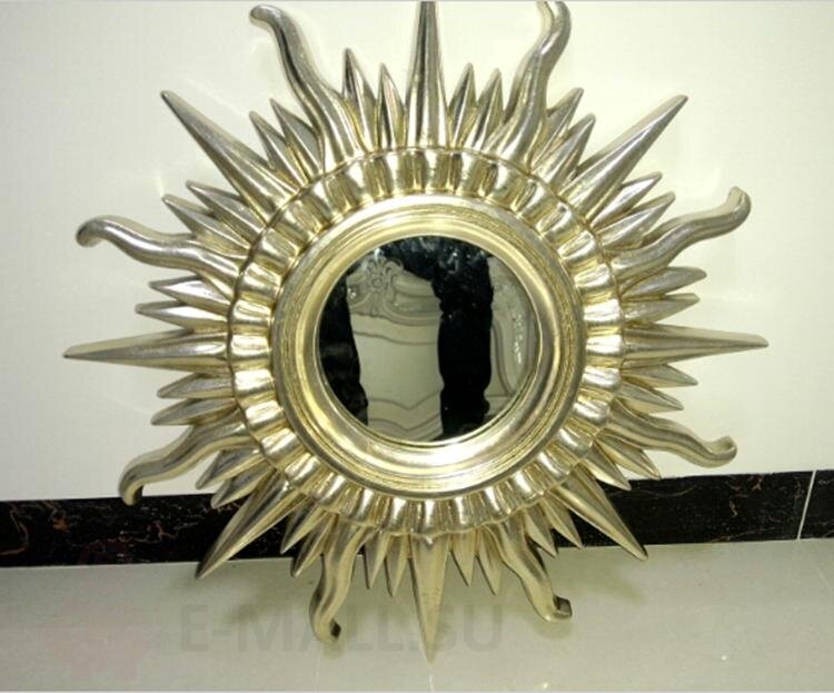 Декоративное зеркало-солнце, 71x71 см цвет яркий золотой