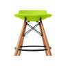 Пластиковые барные стулья DSW, дизайн Чарльза и Рэй Эймс Eames, ножки светлые