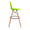 Пластиковые барные стулья DSW, дизайн Чарльза и Рэй Эймс Eames, ножки светлые