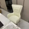 Итальянский стул для столовой из натуральной кожи и нержавеющей стали