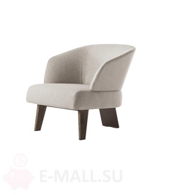 Кресло в стиле Minotti Reeves Small Armchair, бежевый лен