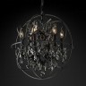 Подвесная люстра в стиле Gyro Crystal Chandelier by Timothy черные кристаллы