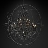 Подвесная люстра в стиле Gyro Crystal Chandelier by Timothy черные кристаллы
