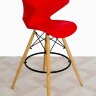 Пластиковые барные стулья DSW DEEP FULL, дизайн Чарльза и Рэй Эймс Eames, ножки светлые