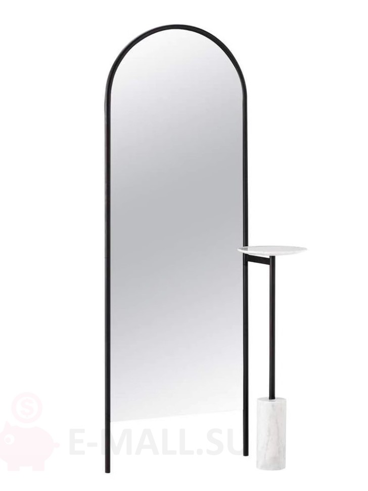 Зеркало напольное в полный рост с мраморным столиком