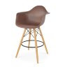 Пластиковые барные стулья DAW, дизайн Чарльза и Рэй Эймс Eames, ножки светлые