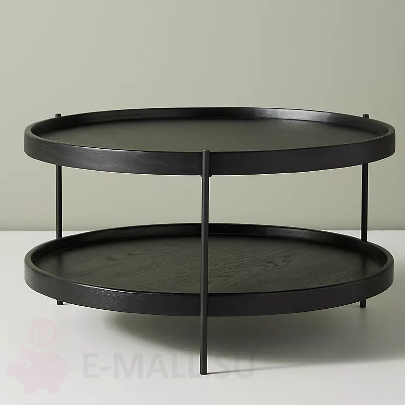Кофейный столик в стиле Noir Tiered Coffee Table Anthropologie, маленький 68*38 см