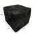 Cube Пуф из кожи и дерева в минималистичном стиле