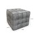 Cube Пуф из кожи и дерева в минималистичном стиле