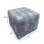 Cube Пуф из кожи и дерева в минималистичном стиле