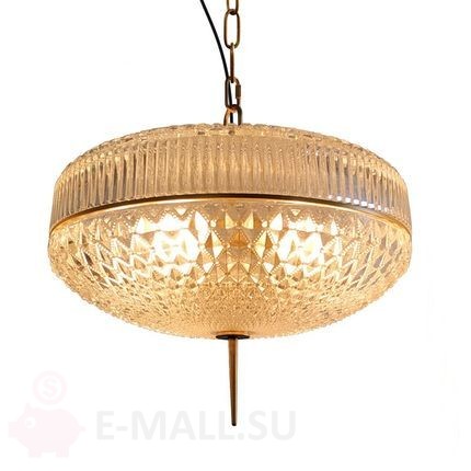 Люстра подвесная в стиле Vintage oriental pendant with glass lamp Helia, тип A 42*36 см, 6 ламп Е27