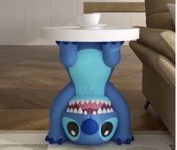 Stitch Кофейный столик голубой из дерева и смолы в современном стиле