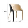 Стул обитый кожей в стиле Pallas Arm Chair by Eurostyle 12