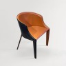 Стул обитый кожей в стиле Pallas Arm Chair by Eurostyle 6