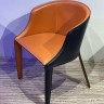 Стул обитый кожей в стиле Pallas Arm Chair by Eurostyle 3