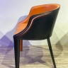 Стул обитый кожей в стиле Pallas Arm Chair by Eurostyle 7
