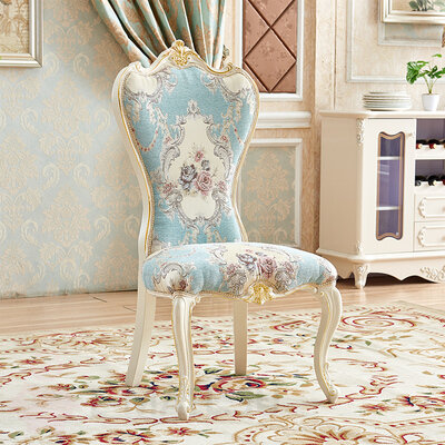 Обеденный стул из дерева в классическом стиле, обивка шенилл, Цвет 4