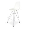 Пластиковые барные стулья DSR, дизайн Чарльза и Рэй Эймс Eames, ножки хром