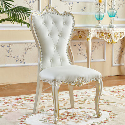 Обеденный стул из дерева в классическом стиле, обивка микрофибра, Цвет 5