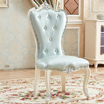 Обеденный стул из дерева в классическом стиле, обивка микрофибра, Цвет 10