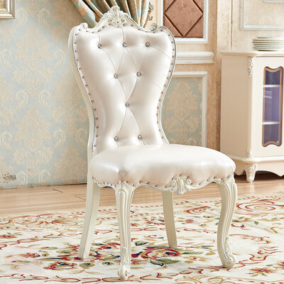 Обеденный стул из дерева в классическом стиле, обивка микрофибра, Цвет 12