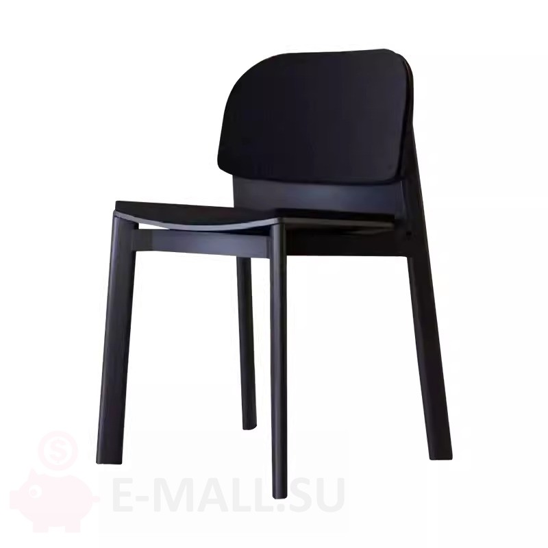 Обеденный стул Ellington, черный + черная ткань