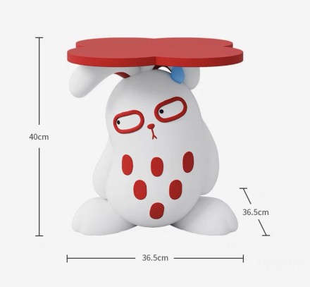 Lapin Кофейный столик красный из смолы в современ/арт-деко