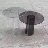 Столик приставной прозрачный в стиле Orbit by Poliform