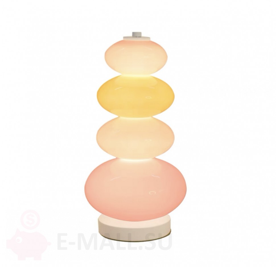 Настольная лампа из цветного дутого стекла в стиле Glowbule Collection STACCATO Table LAMP by Adam Nathaniel Furman X Curiousa & Curiousa