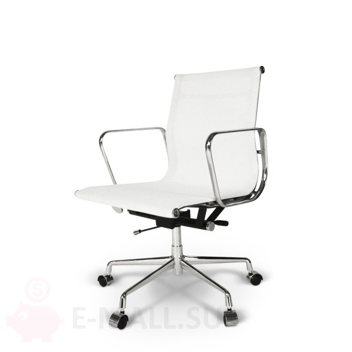 Офисные кресла EA 117 Mesh, дизайн Чарльза и Рэй Эймс Eames, белый