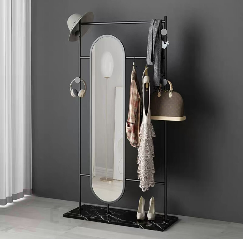 Вешалка с зеркалом 85 см в итальянском стиле