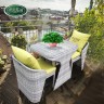 Комплект садовой мебели для улицы или балкона стол и два стула Прямоугольный