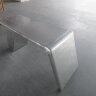 Стол из алюминия AVIATOR в стиле Лофт серебристый 140*68*75