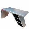 Стол из алюминия AVIATOR в стиле Лофт серебристый 140*68*75