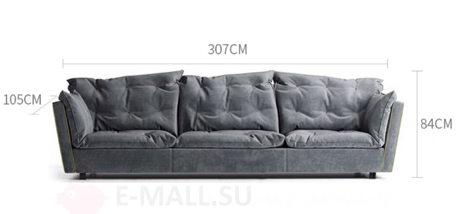 Итальянский диван кожаный в стиле baxter