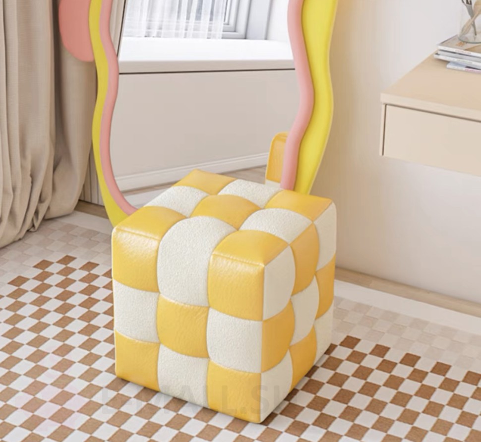 Пуфик Cube, 45см / желтый