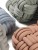 Knitty Кресло из ткани и дерева в современном стиле